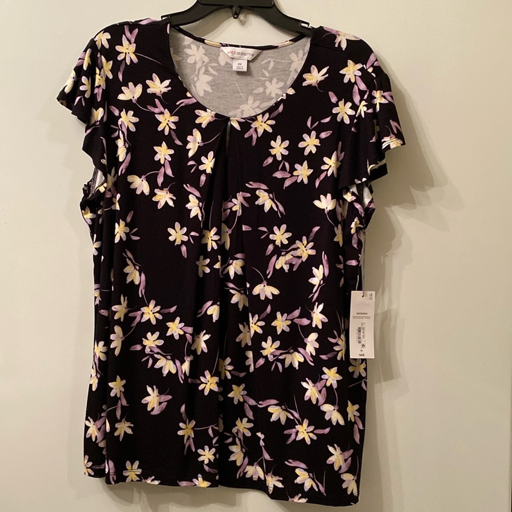 Liz Claiborne keyhole blouse